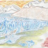aquarelles du Glacier Perito Moreno (El calafate, Argentine)