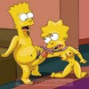 Bart tient Lisa en laisse !!!!!!!!!!!!