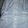 Délicieuse blouse blanche de nylon...............