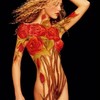body-paint sculptural/florale