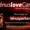 VénusloveCam.com recrute animatrice webcam de charme. 100 € à l'inscription