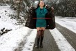 Joséphine de l'Île Maurice : poilue et sans culotte même dans la neige !