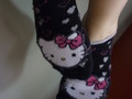 Socquettes hello kitty noires taille 37
