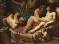 Janssens : Hercule (Héraklès) expulsant Pan hors du lit d'Omphale